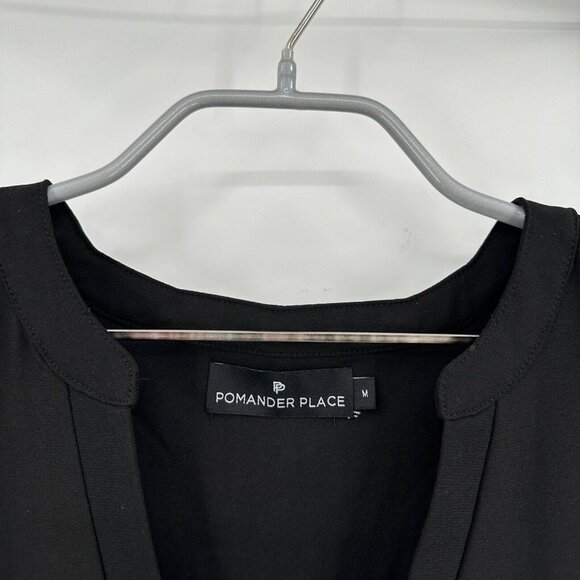 Pomander Place by Tuckernuck Black Stretch Crepe Kenzo M Swing Mini NWOT - Picture 2 of 9